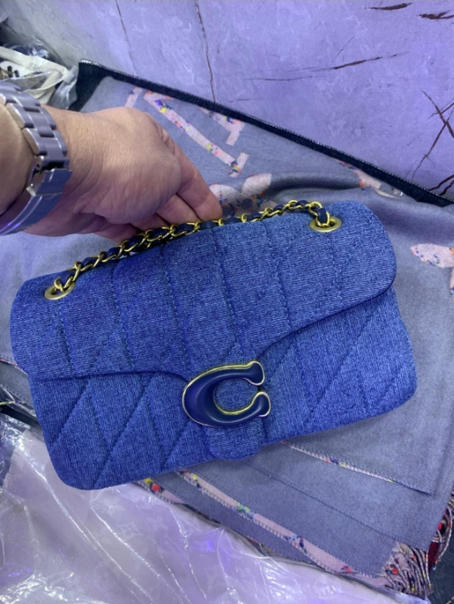 Sac à épaule Tabby 26 - Co@ch - Coton - Bleu Violet