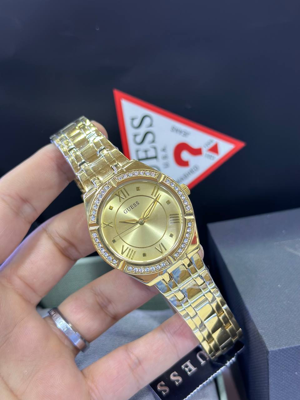 Guess Cosmo Ladies Gold Tone