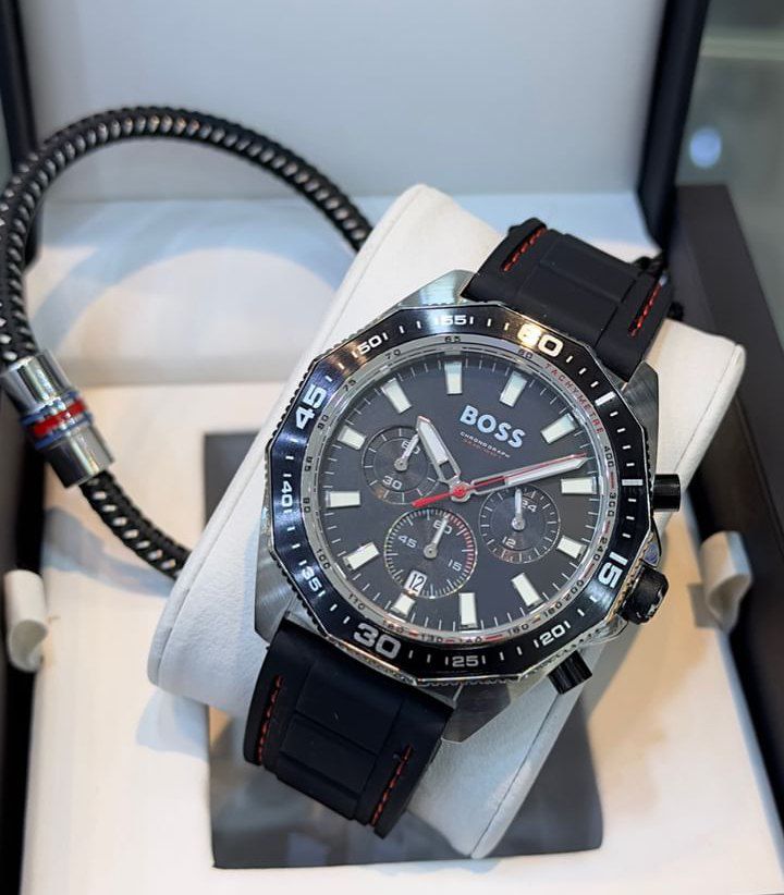 Montre Hugô Bôss Energy chronographe cadran noir