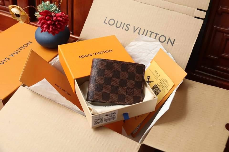 Portefeuille LV édition Centenaire Marco - Damier Ebene