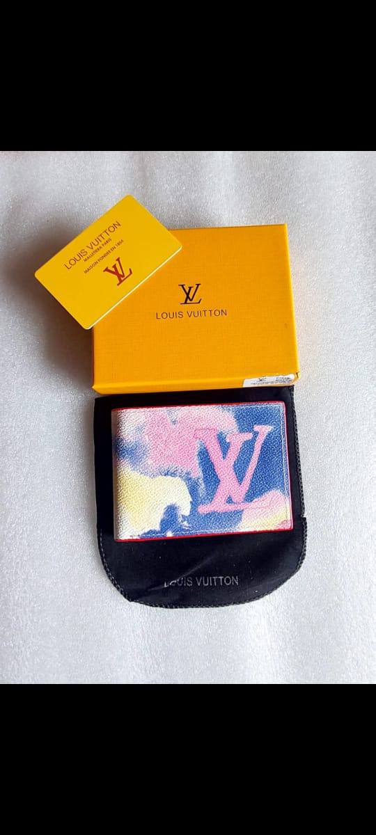 LV Porte-cartes aquarelle LV sur sangle Multicolore