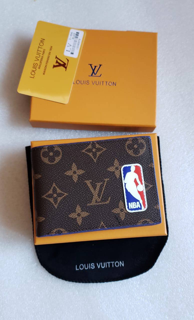 Nouveau portefeuille LV x NBA Multiple Marron Blanc Rouge Bleu