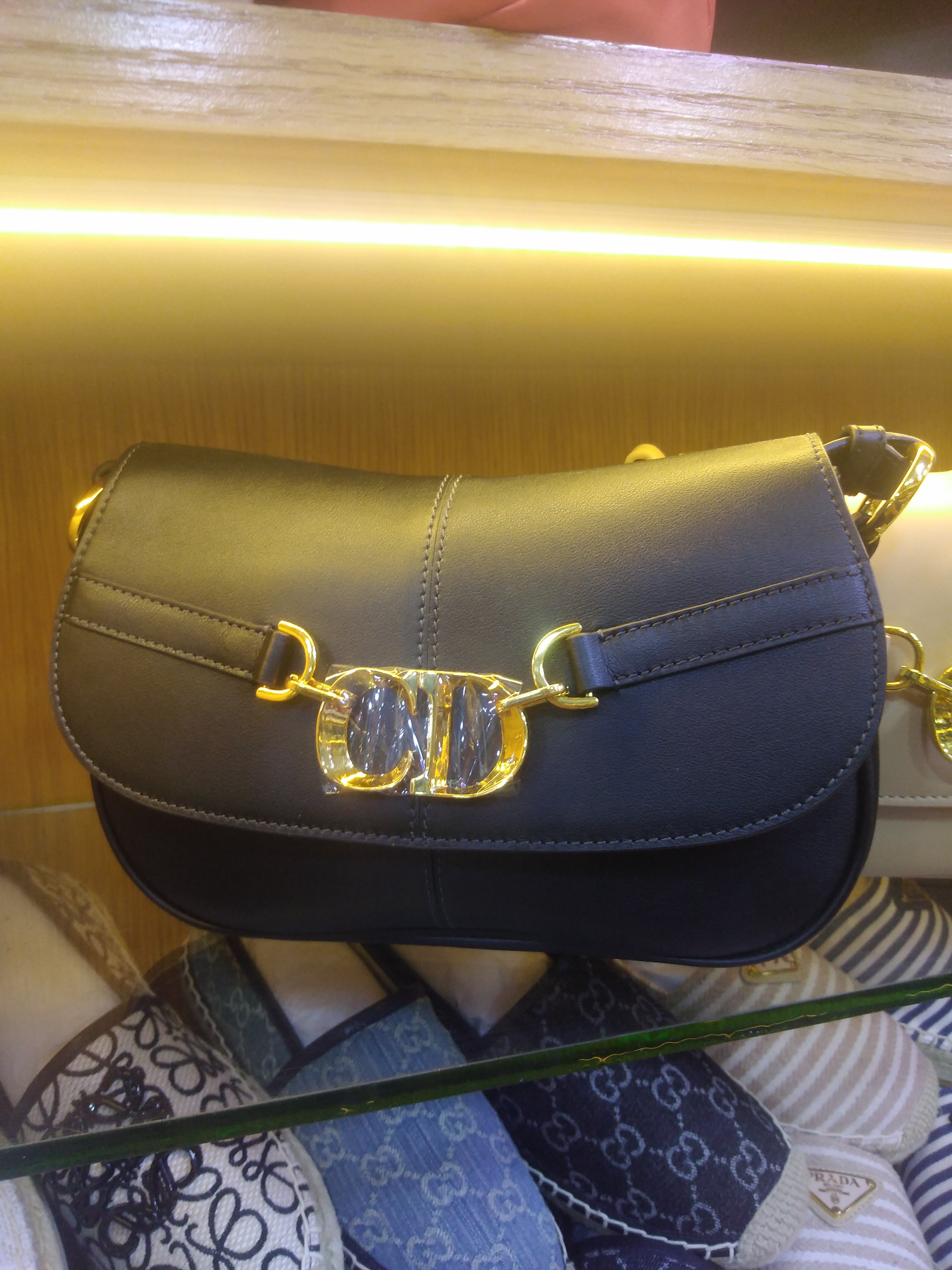 Di*r Premium Quality Small Besace Bag For Women (Black)