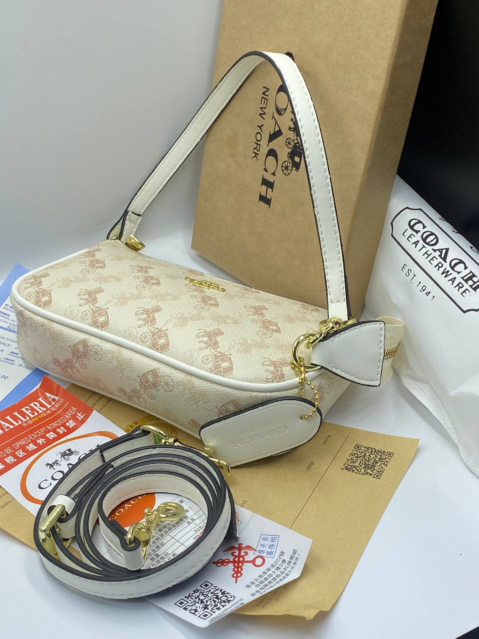 Co@ch Rabbit Sling Bag Large Capacity Waterproof Handba