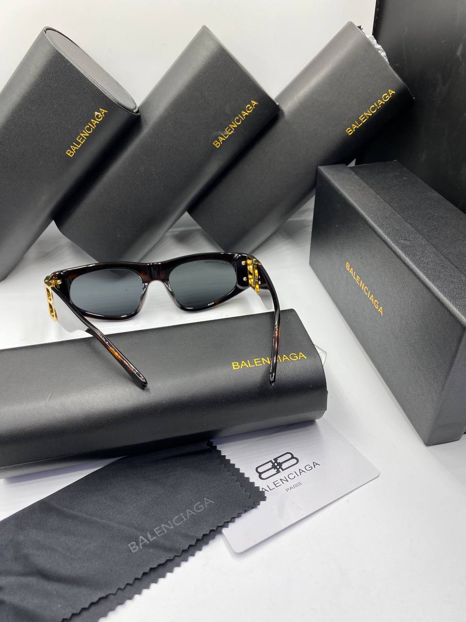 Lunettes B@lenciaga Ecaille Foncé femmes