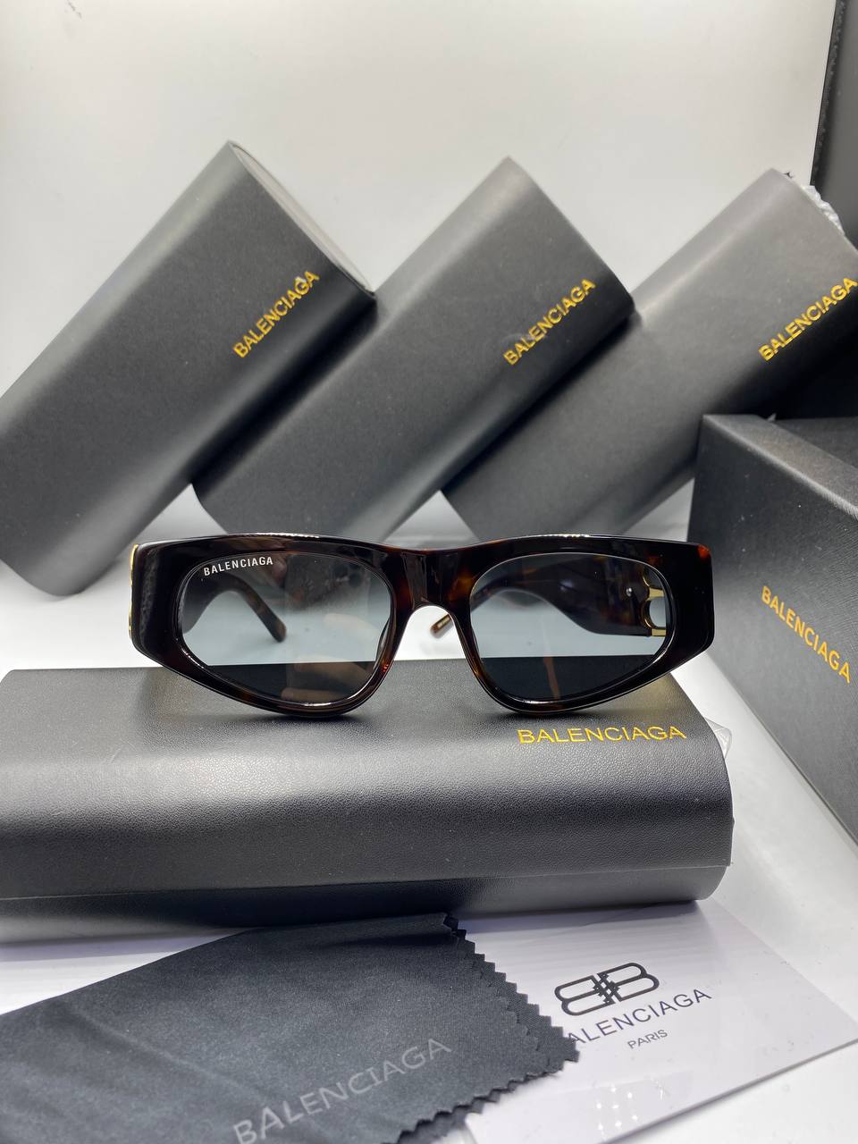 Lunettes B@lenciaga Ecaille Foncé femmes