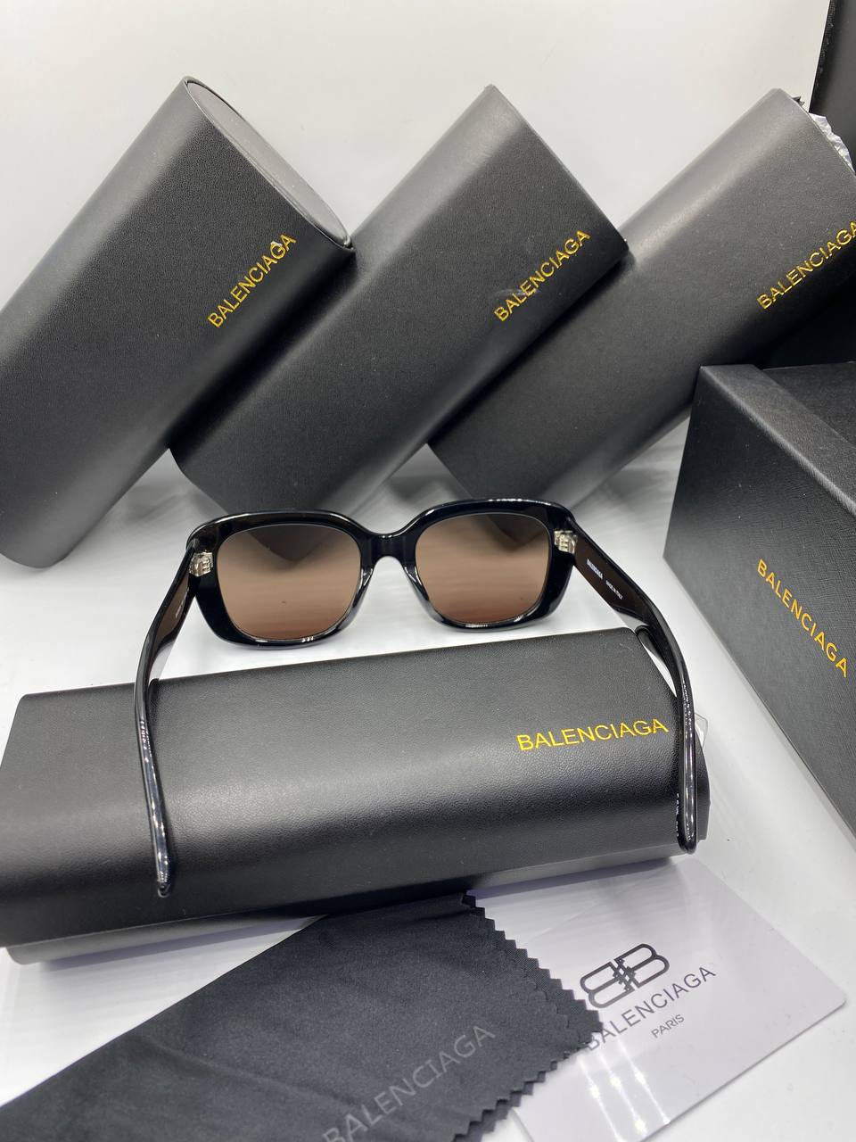 Lunettes B@lenciaga BB0295SK - 001 Noir