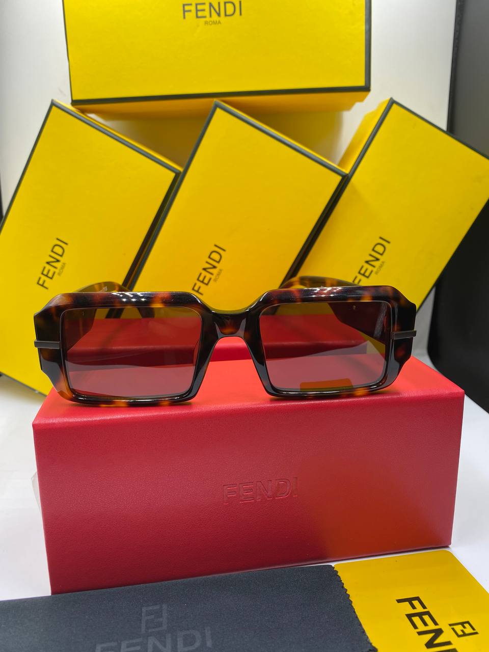 Fen&i - Fendigraphy - Rectangular Sunglasses pou femme