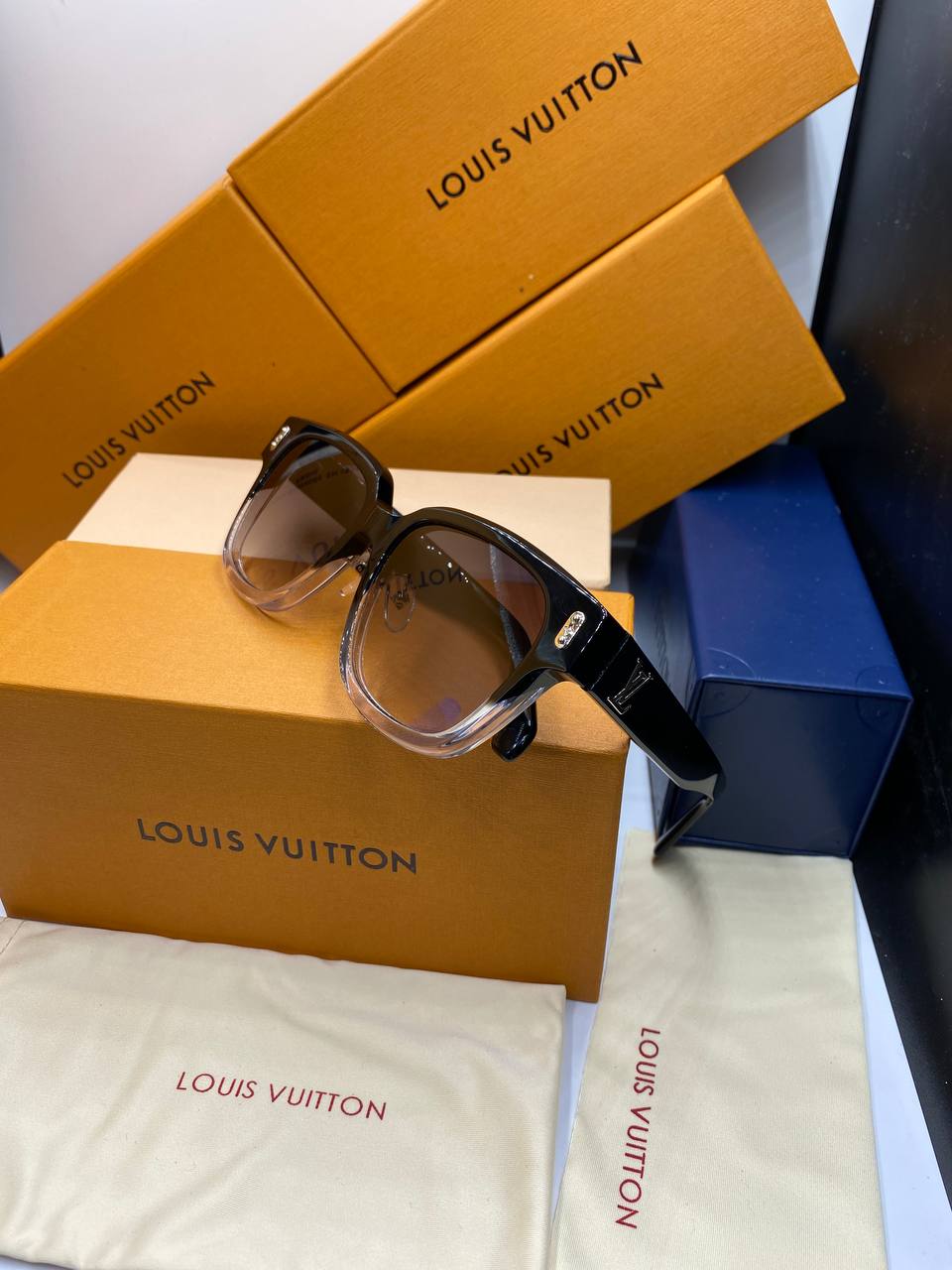 L&V Z2184U New LV Confidence Square Round Sunglasses pour femmes ✨