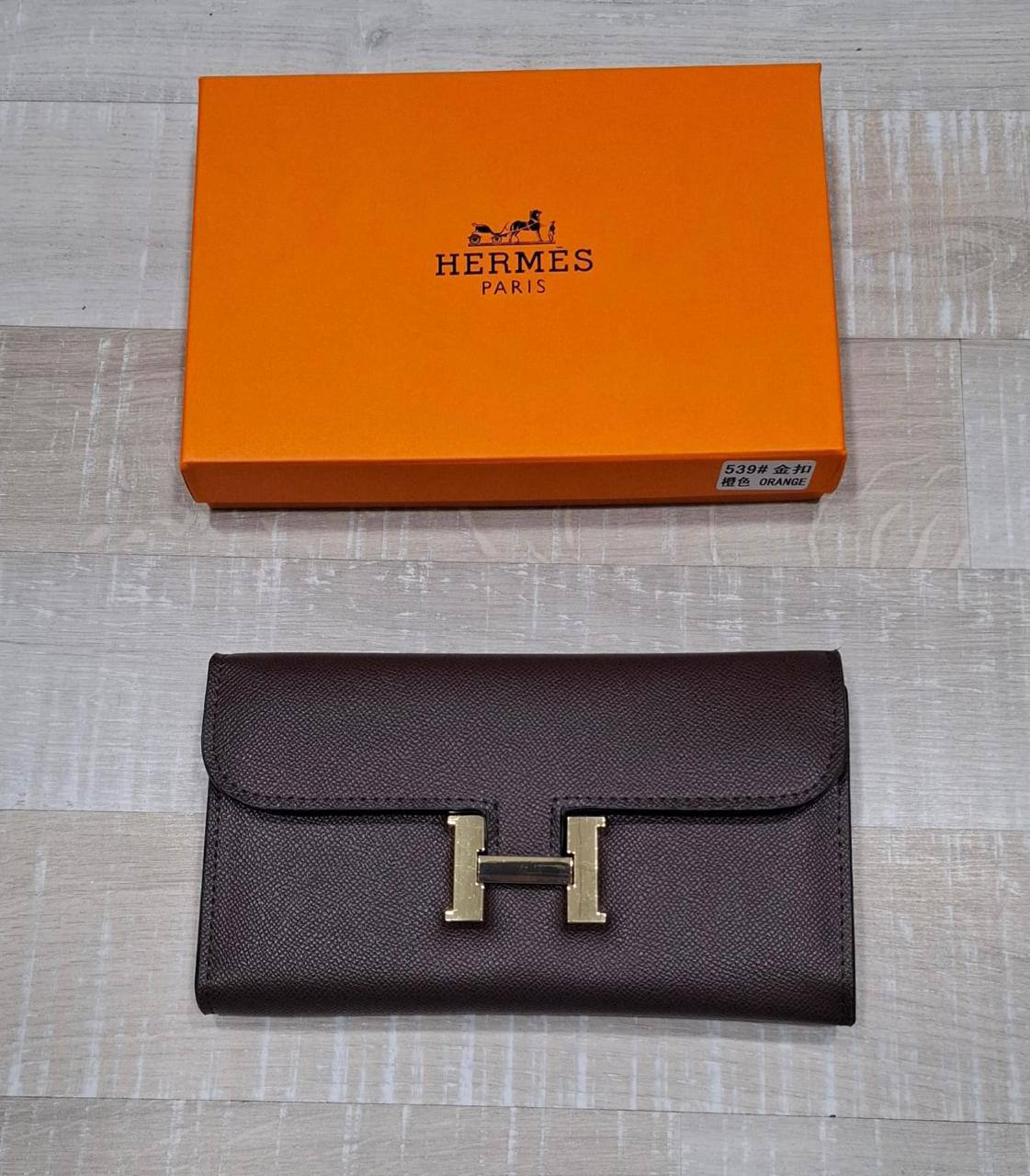 HRMS Gold Hardware Rouge H Epsom Constance Long Wallet