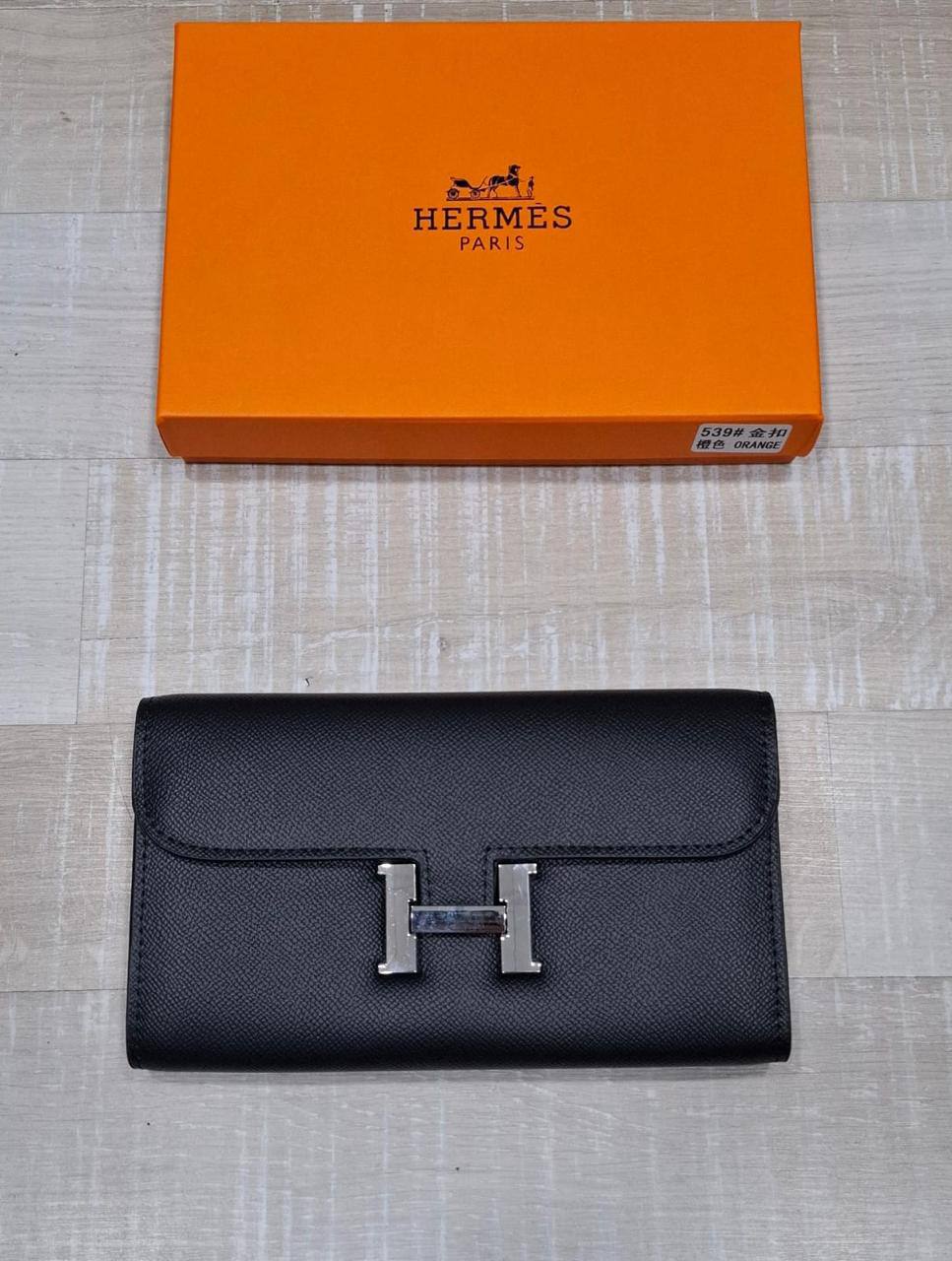 HRMS Portefeuille Long Constance To Go Epsom noir