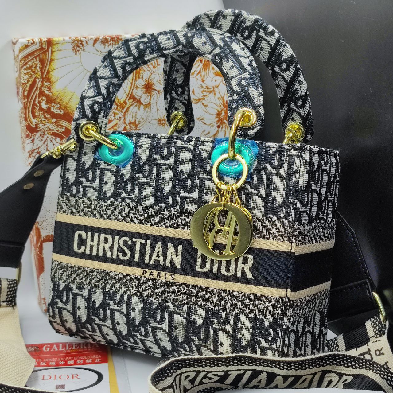 CHRISTI@N DIÔR Signature Embroided Lady Dior Bag