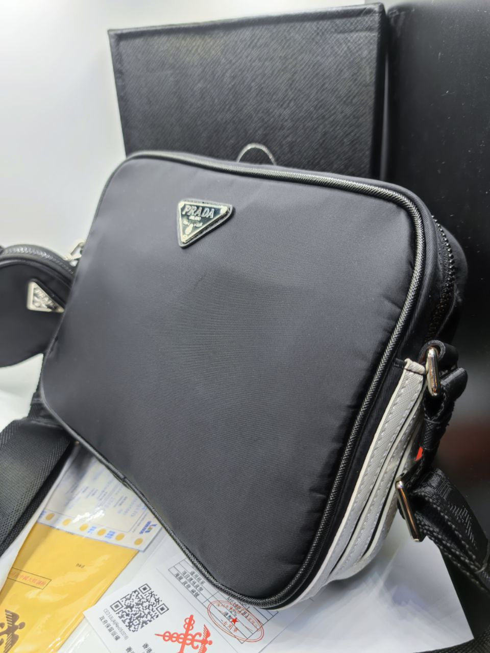 Pr@da adidas Re-Nylon Sac à bandoulière Noir