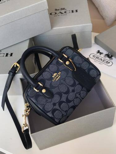 Co@ch Mini Rowan Crossbody In Signature Chambray