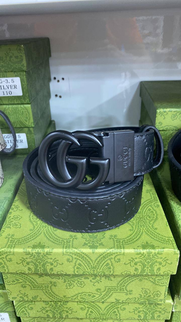 GG PRINTED BLACK AND BLACK PREMIUM QUALITY BELT