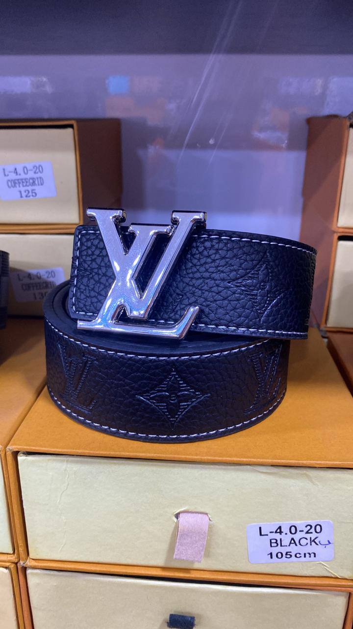LV Initiales Ceinture, Noir