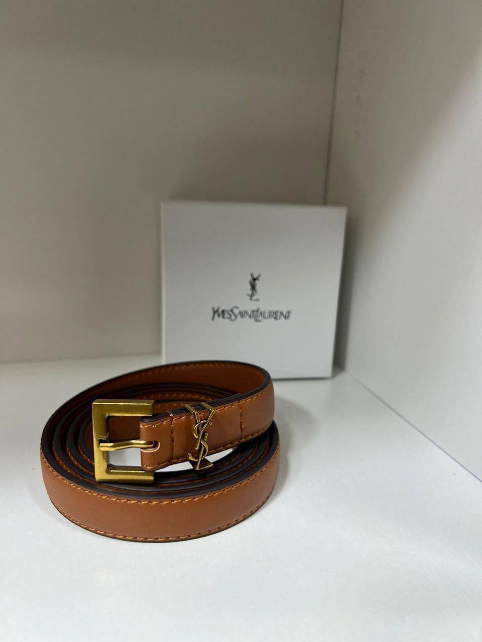 YSL ceinture Cassandre, Marron