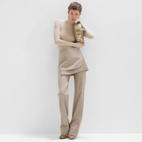 Fêndï graphy Small Sac gris tourterelle