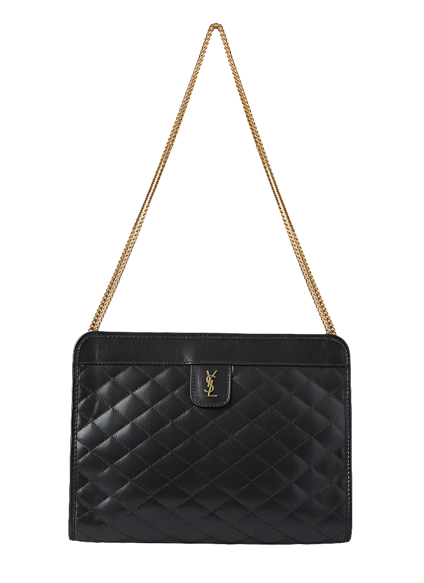 S@int L@urent Victoire Baby Clutch Shoulder Bag in Black