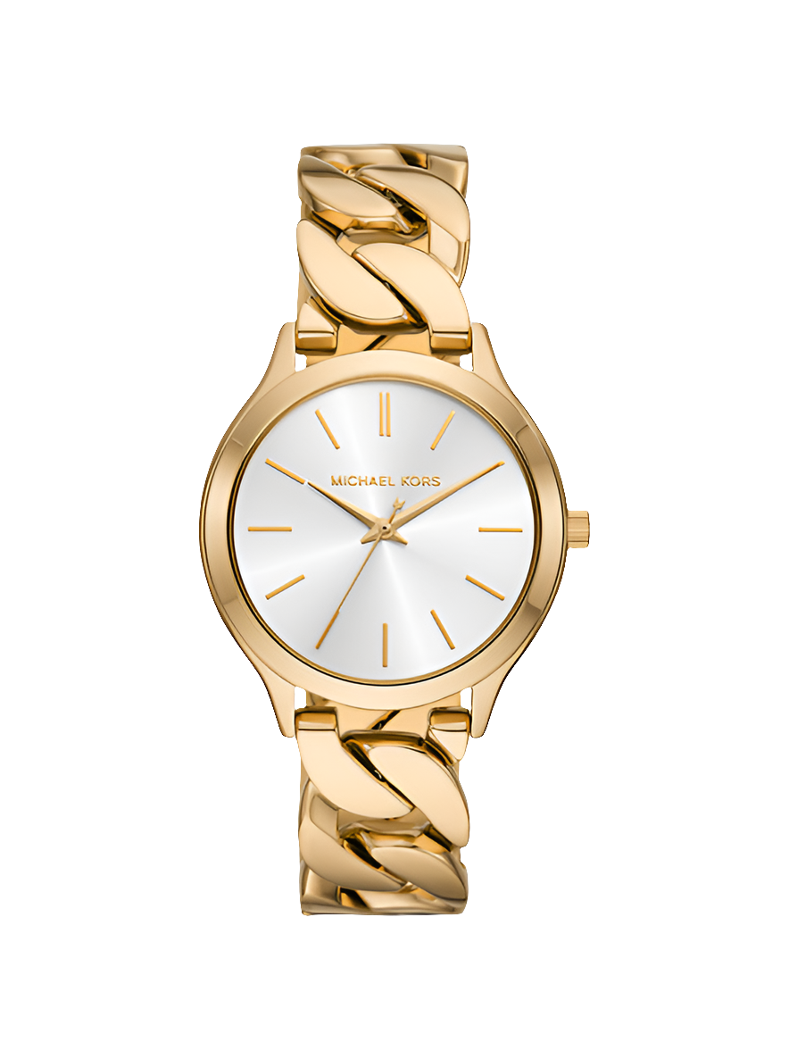Mich@el Kors
Montre Slim Runway dorée à maillons gourmette