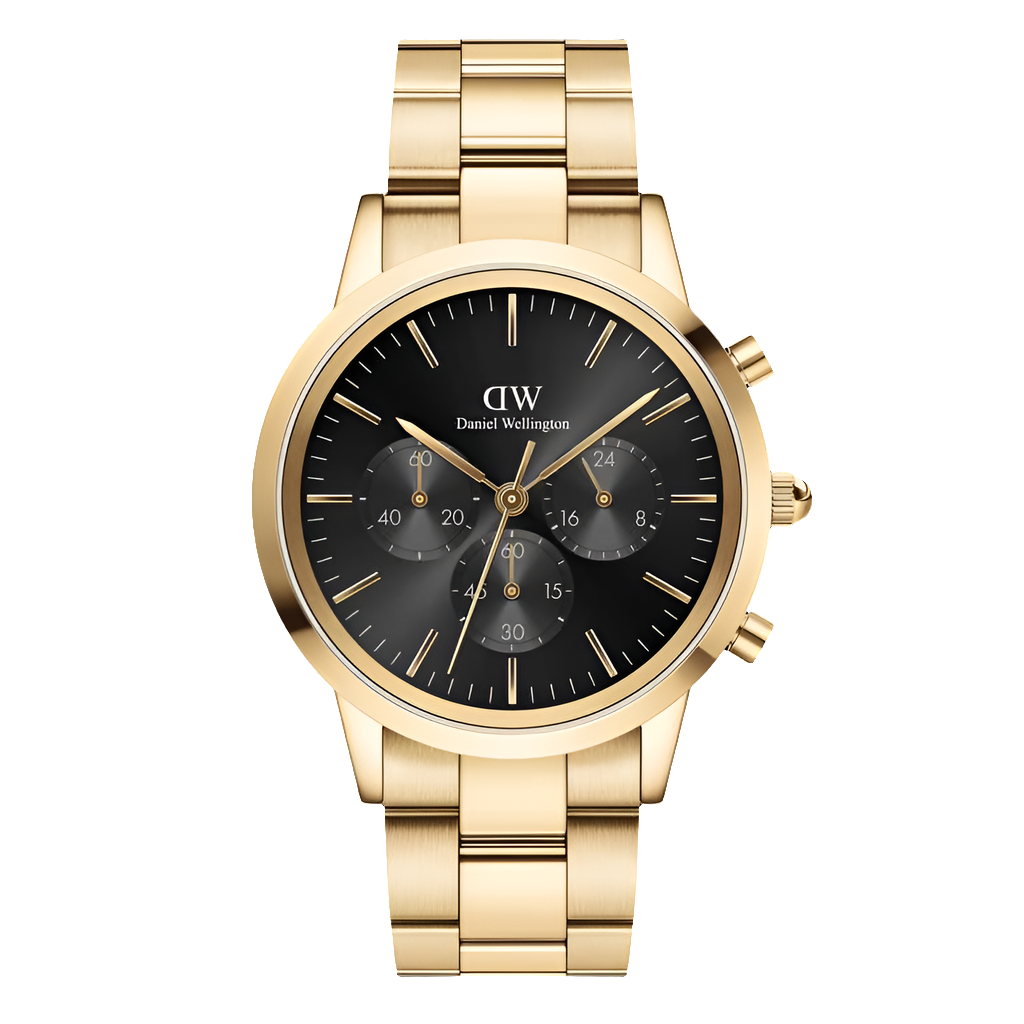 Daniel Wellington Gents Iconic Chronograph Link Onyx G