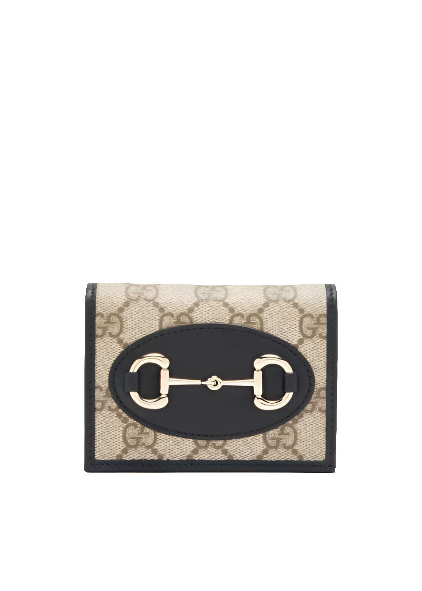 GG Horsebit 1955 card case wallet