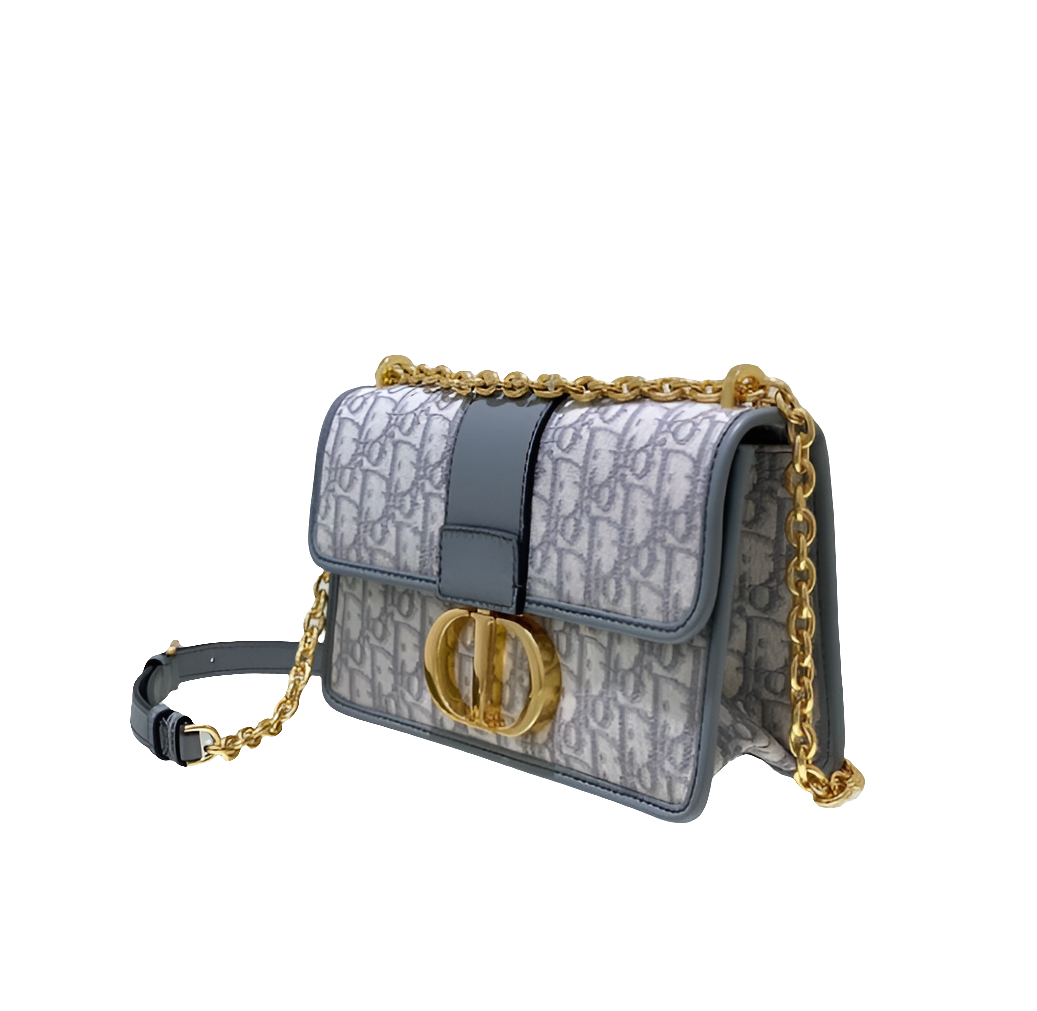 Diôr Sac chaîne 30 Montaigne
Toile jacquard Diôr Oblique Gris