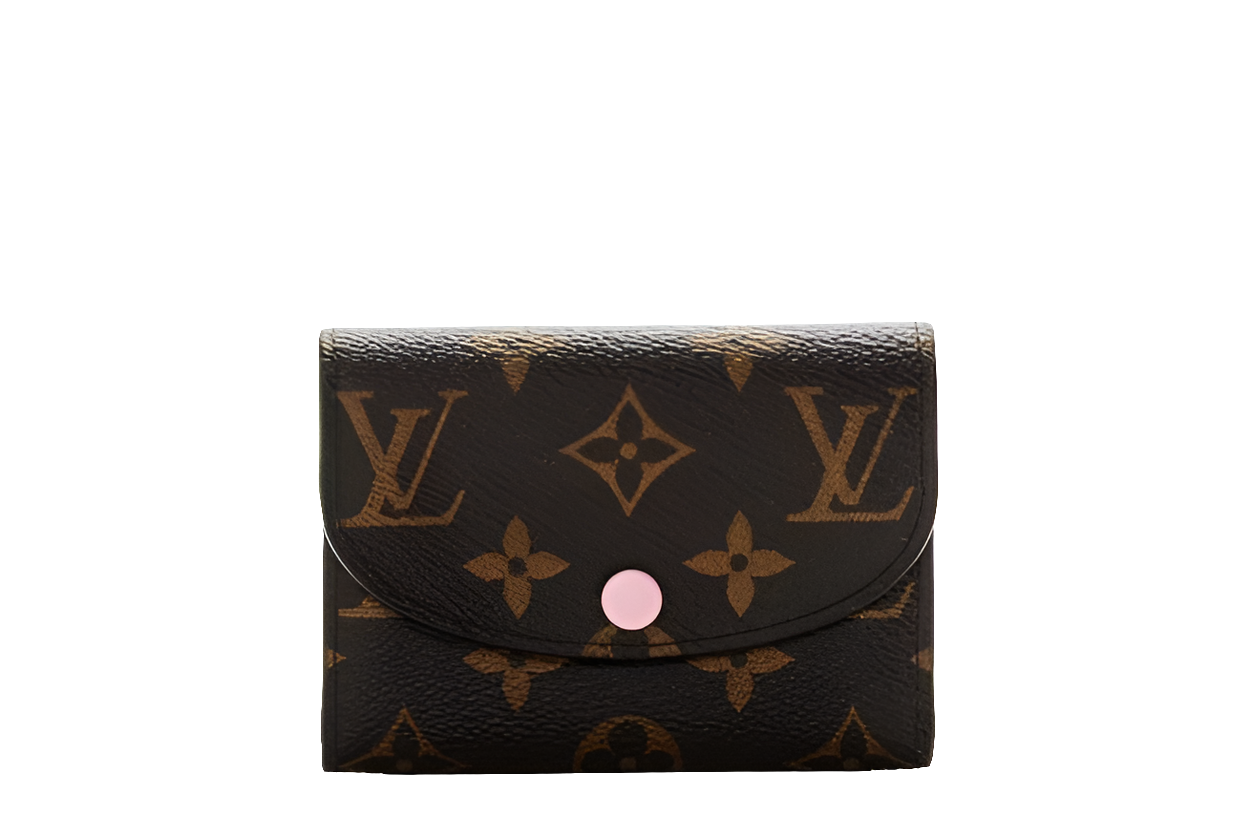 LV - Porte-monnaie Rosalie Monogram Marron/Rose Ballerine