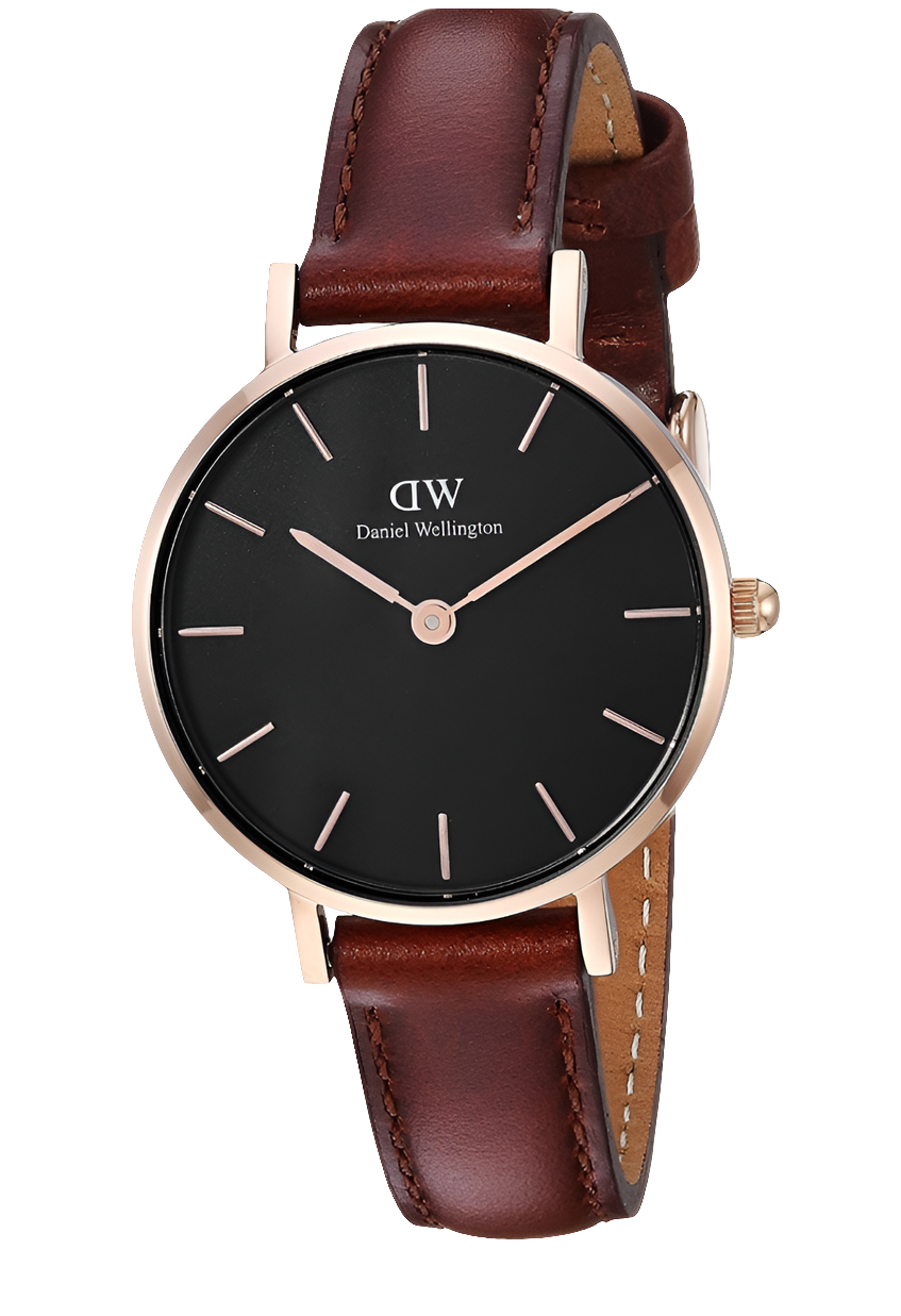 DW Classic Petite DW00100225 Cuir Marron,