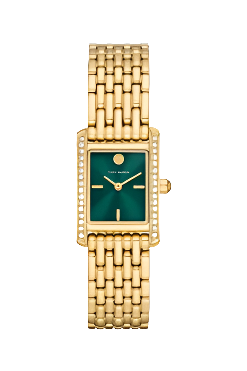 Tory Bûrch
Mini Eleanor Quartz Stainless Steel Watch, 19 x 28mm