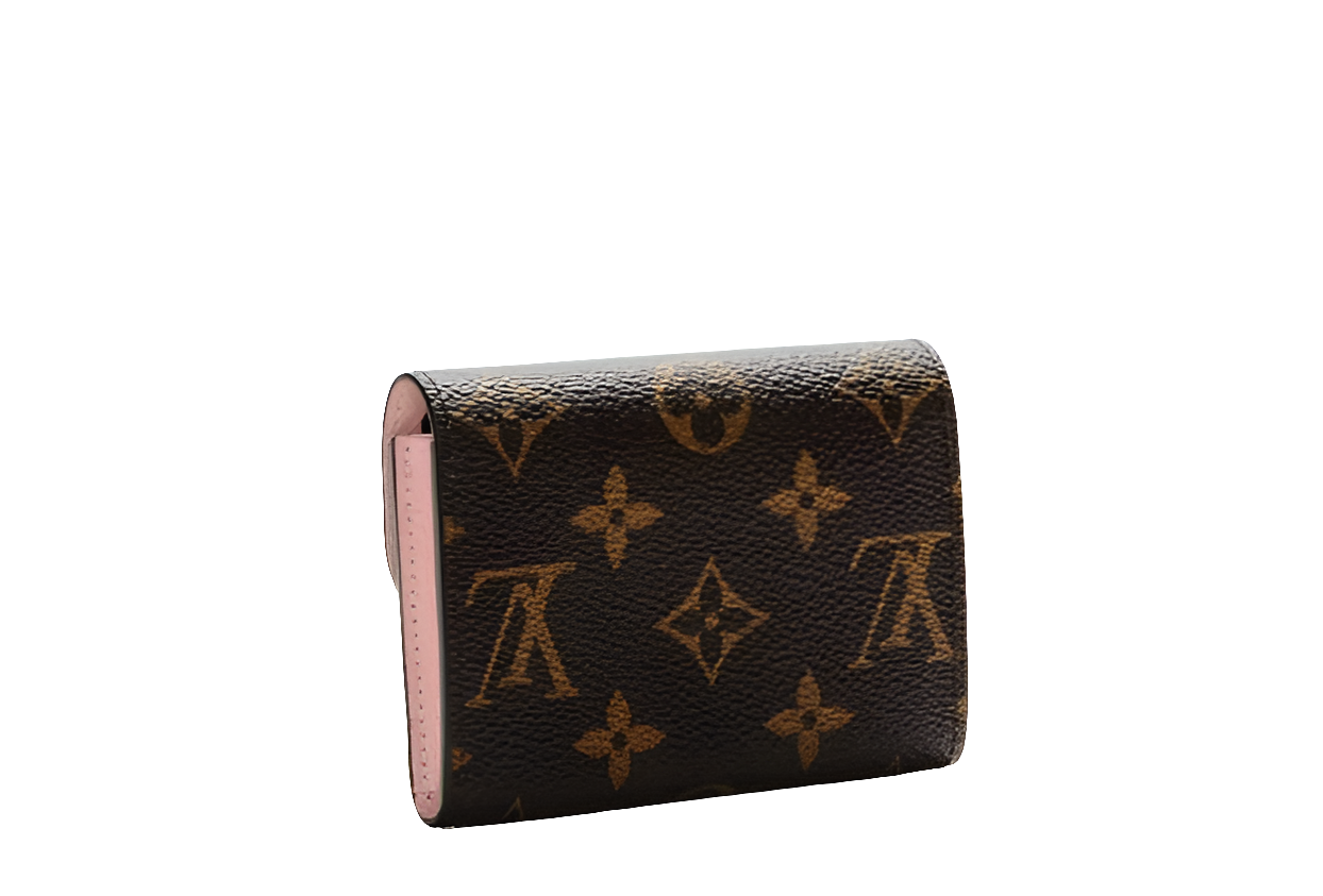 LV - Porte-monnaie Rosalie Monogram Marron/Rose Ballerine