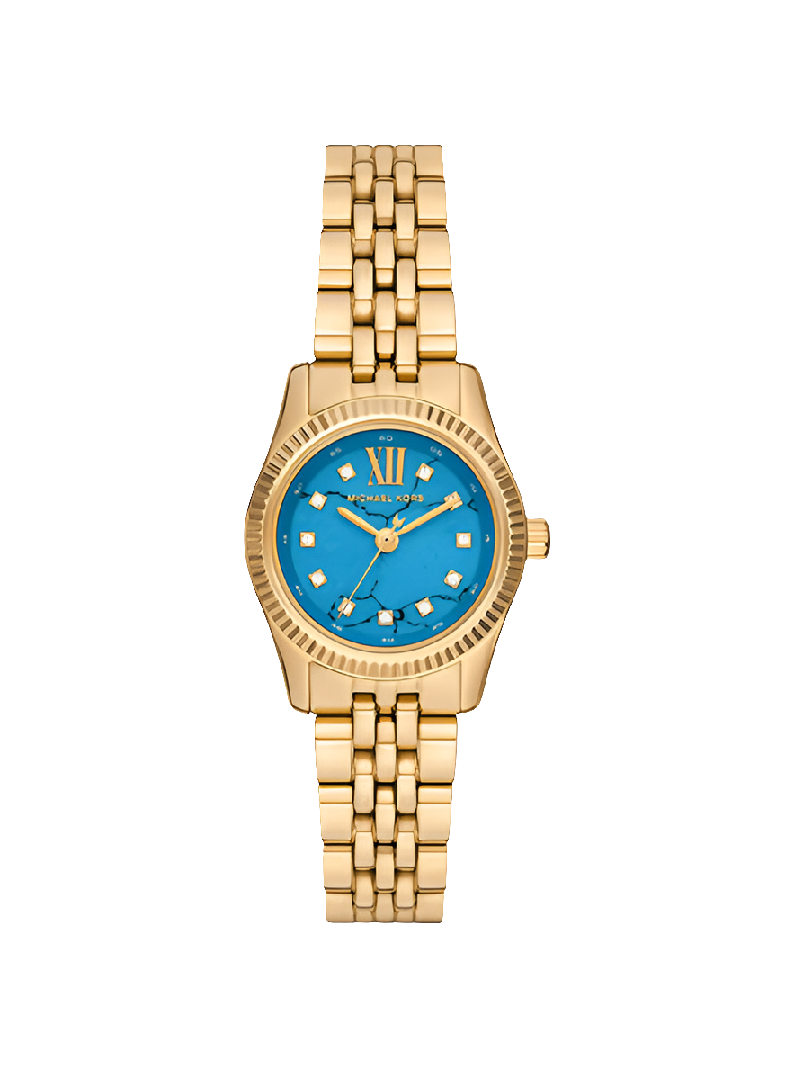 Michael Kors pour femme Petite Lexington Pavé Gold-Tone Watch, MK4813