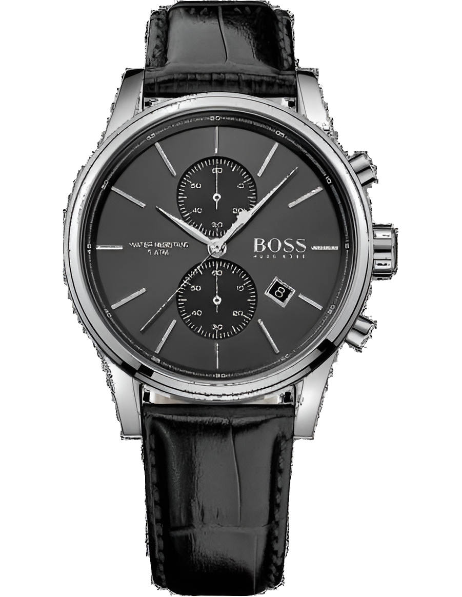 Montre Homme Hugô Bôss Jet 1513279 Bracelet cuir noir