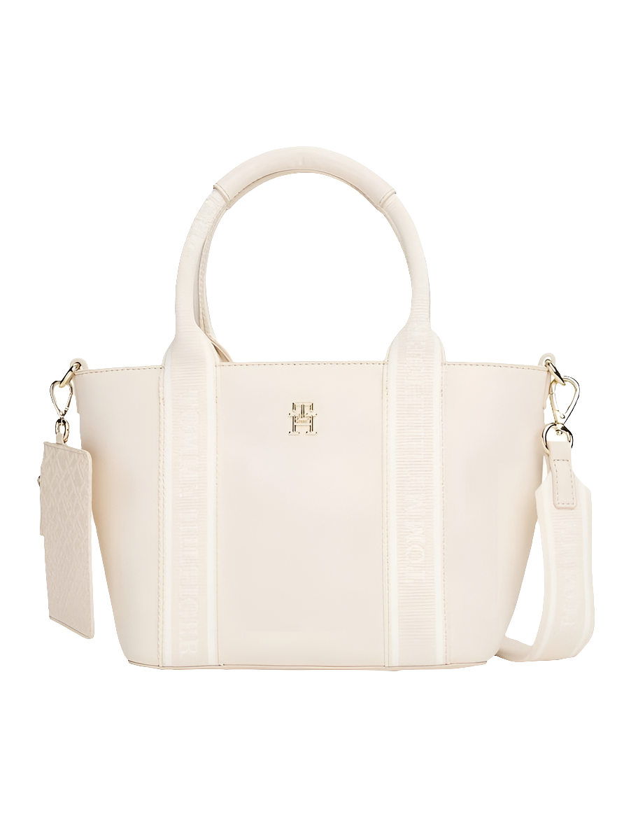 Tômmÿ Hilfiger Sac fourre-tout à bandoulière avec bande logo - Blanc