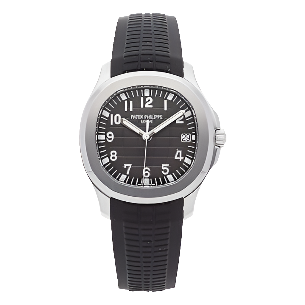 P@tek Philippe Aquanaut Automatic Black Dial Montre homme en acier inoxydable 5167A-001