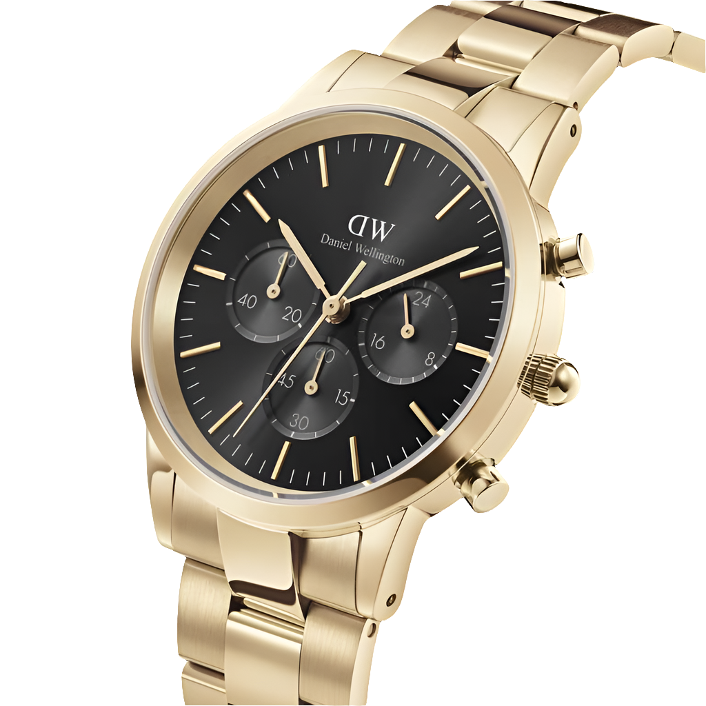 Daniel Wellington Gents Iconic Chronograph Link Onyx G