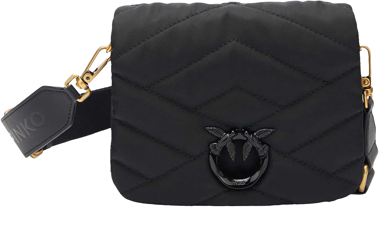 Pinkô Love Click Puff Baby Recycled Nylon Puzzle Quilt, Sac Femme