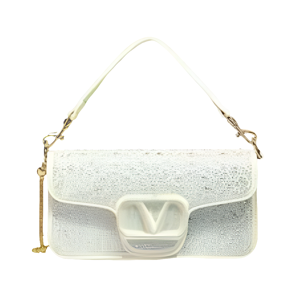 Premium Quality V@lentino Fancy Crystal Work Bag