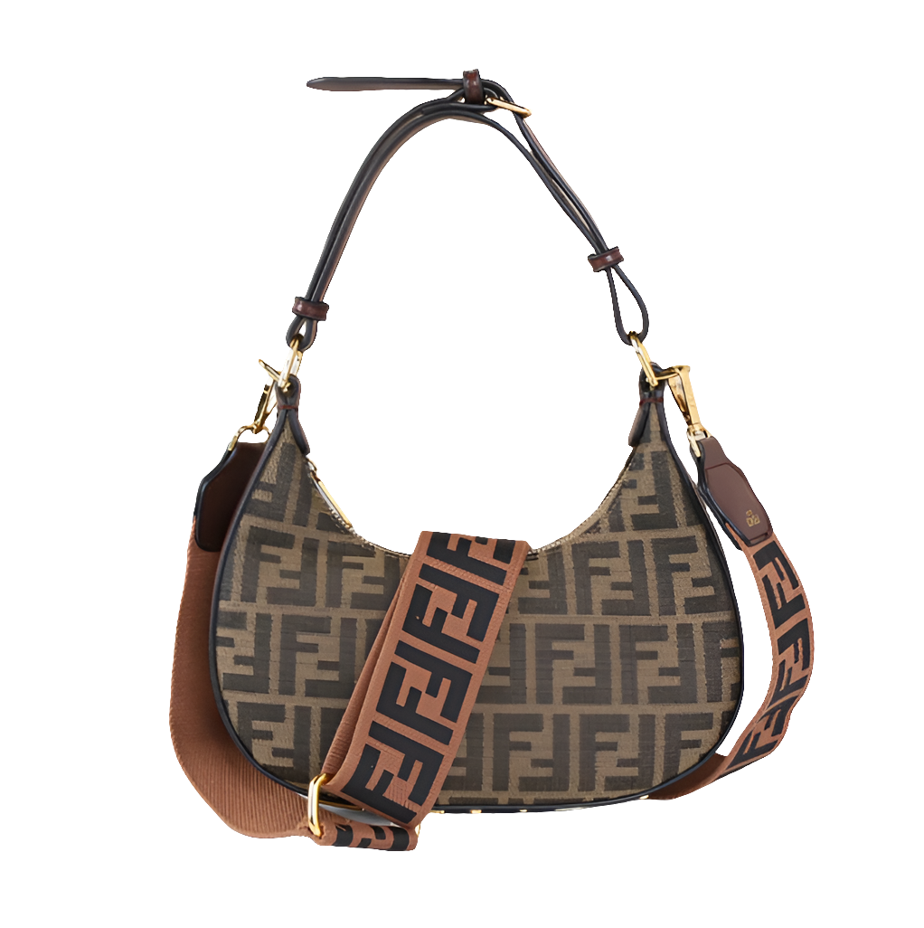 Fêndïgraphy Small
Sac en tissu jacquard FF marron