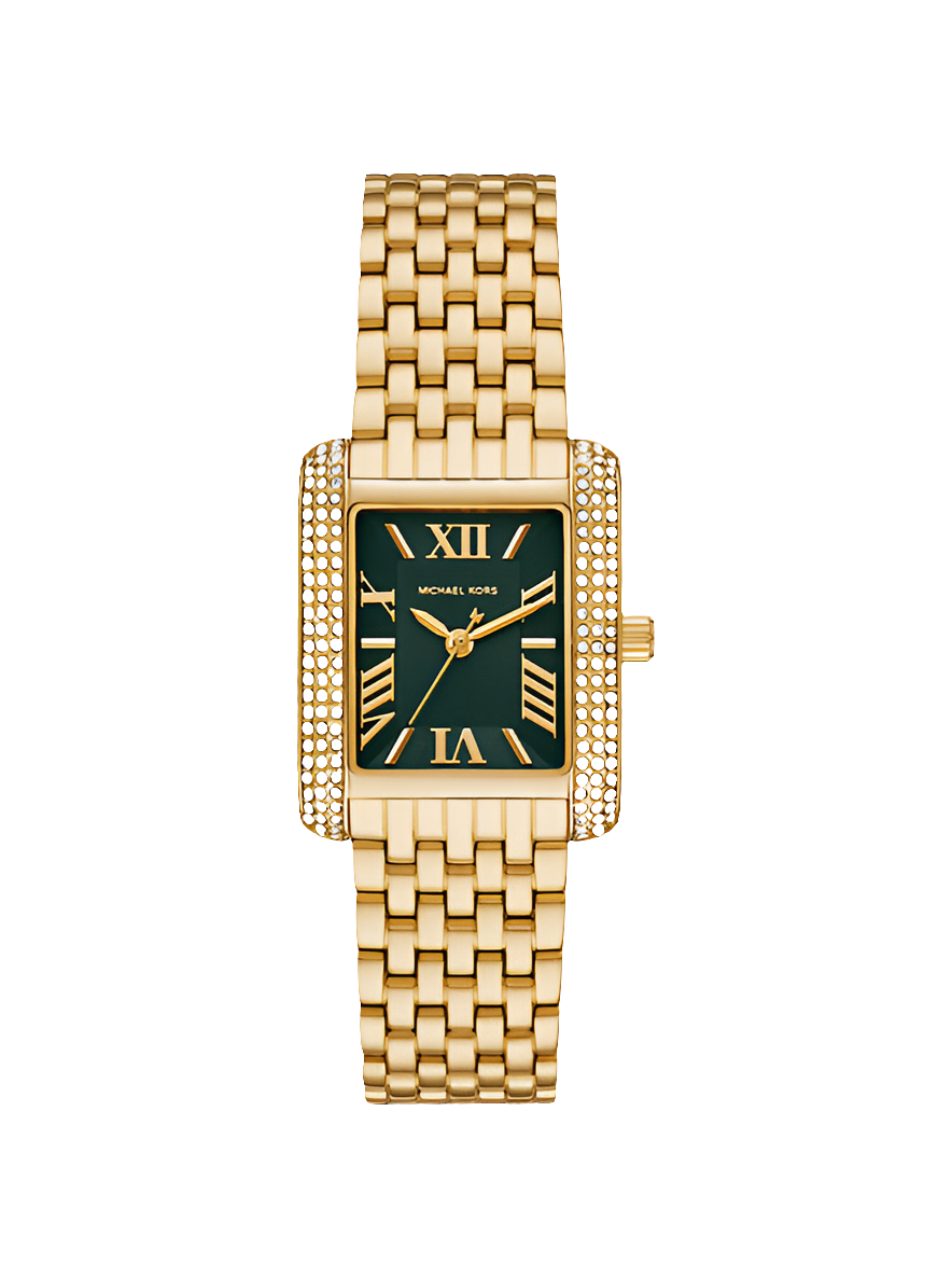 Montre Michael Kors Emery à trois aiguilles en acier inoxydable doré