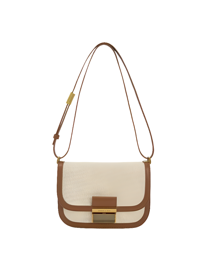 小物 charlolo Charlot Canvas Crossbody Bag - Chocolate