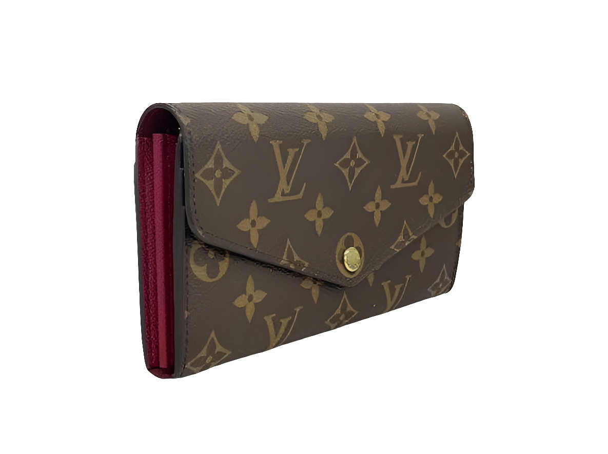 LV Sarah Long Wallet in Fuchsia Fuschia