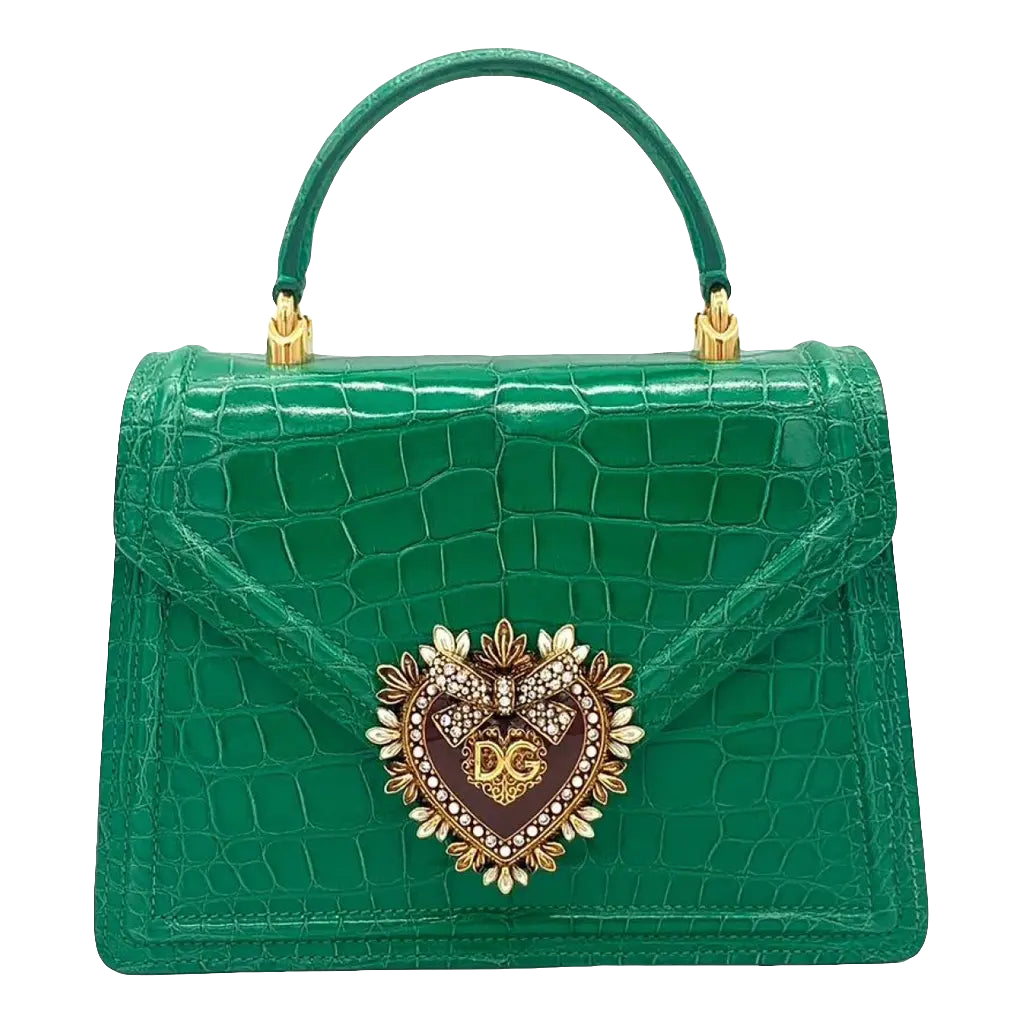 Dôlce & Gäbbãnå
Sac à main en alligator Devotion
Vert, Alligator