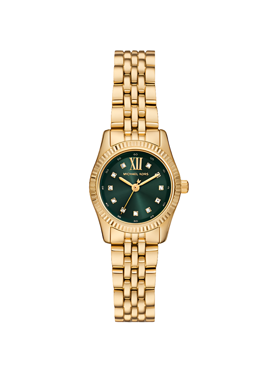 Michael Kors
Petite montre Lexington dorée à pierres pavées
