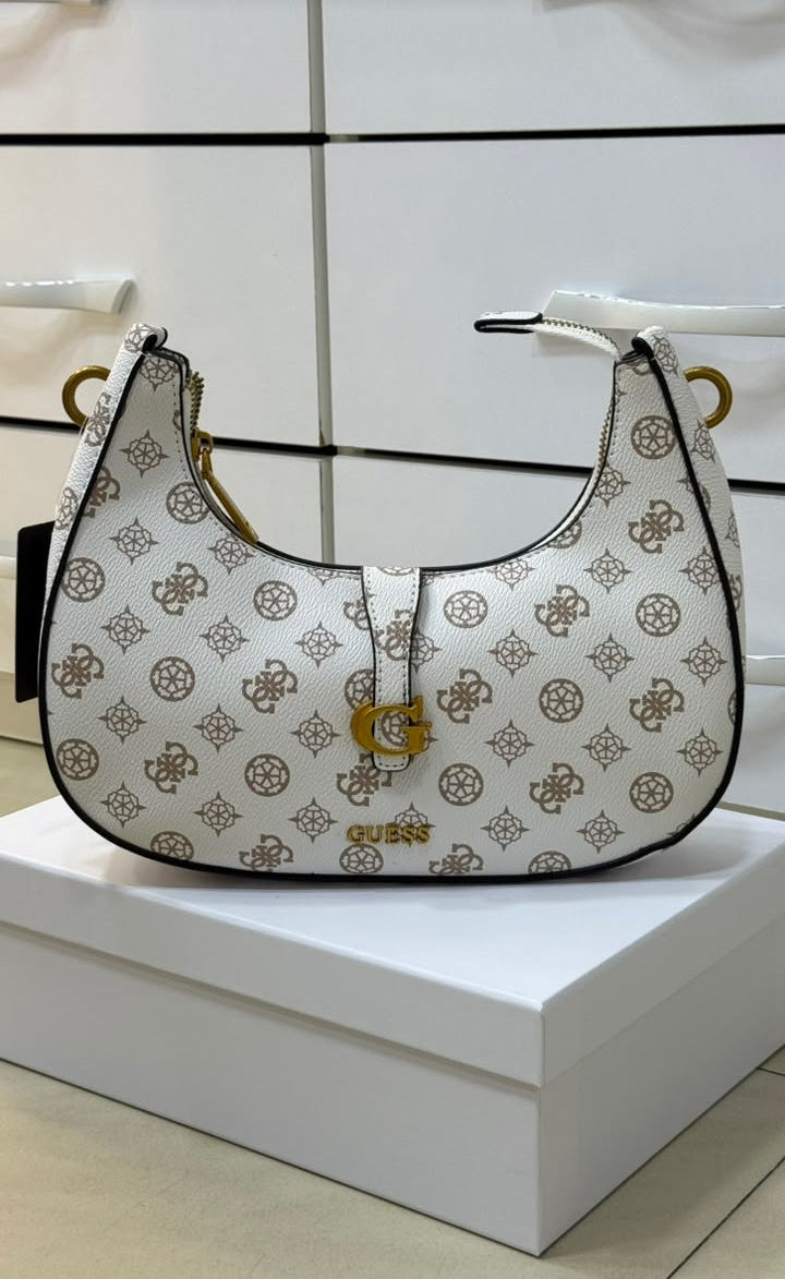 Sac porté épaule noir Kuba avec fermeture zippée sur le dessus