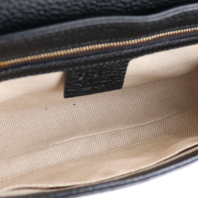 GG
Sac à bandoulière Soho grainé noir