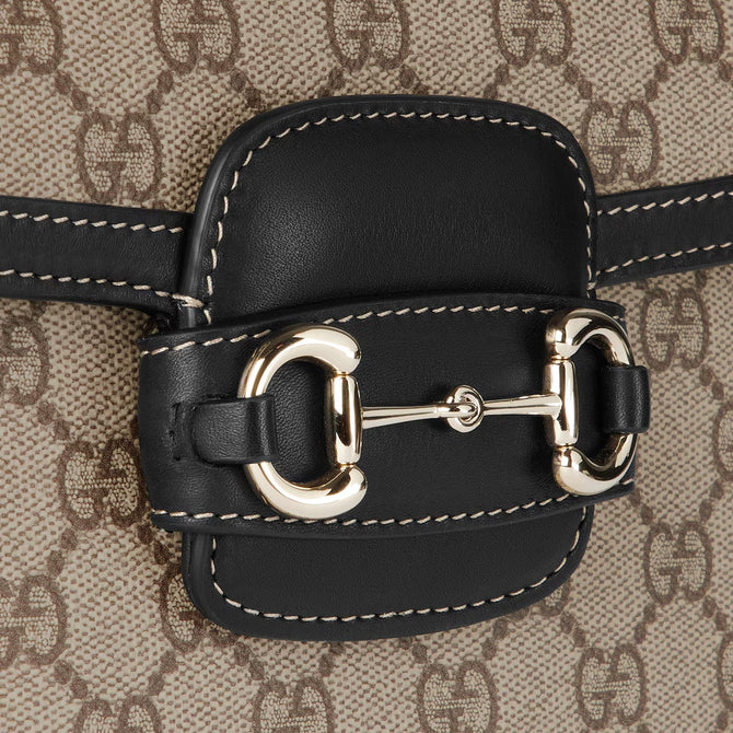 GG Sac bandoulière souple GG Horsebit 1955, petit modèle