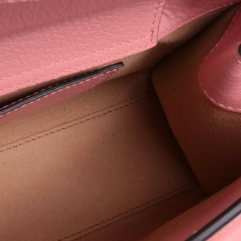 GG Sac à bandoulière Diana Bamboo mini GG lisse rose