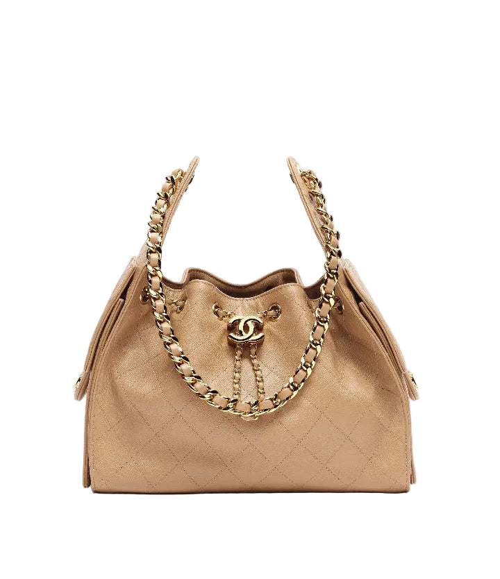 Chanel 25 Petit Caviar Beige