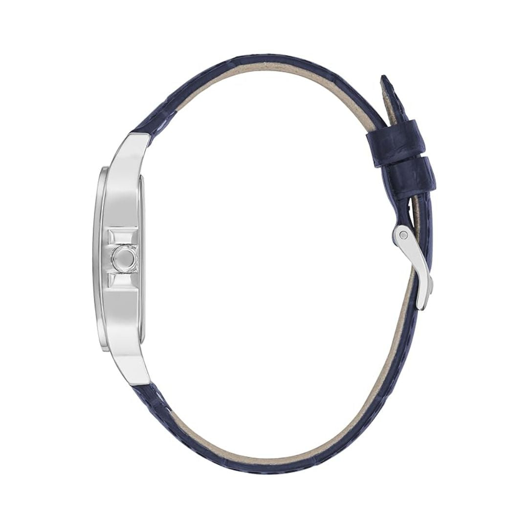 GÛESS – Montre Gûess Silver Tone Femmes – Bleu marine